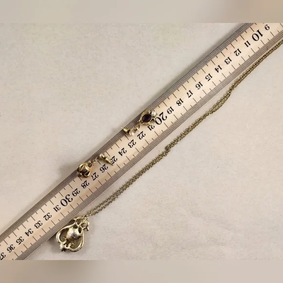 Avon Jewelry Set Gold Necklace - Picture 6 of 13